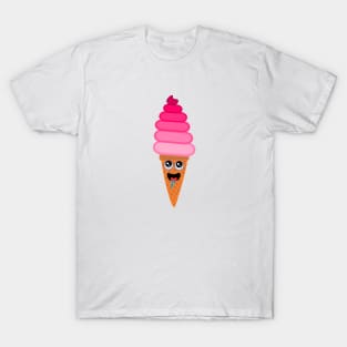 Cute Pink Ice Cream Cone T-Shirt